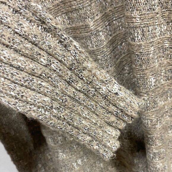 Free People Boho Ribbed Wool Blend Open Front Cardigan Sweater Knit - Picture 7 of 12